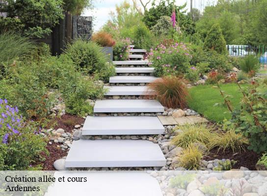 Création allée et cours 08 Ardennes  TL Terrasement