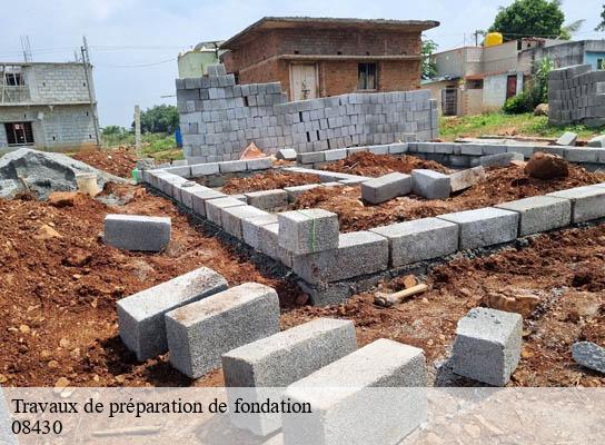 Travaux de préparation de fondation  gruyeres-08430 TL Terrasement 