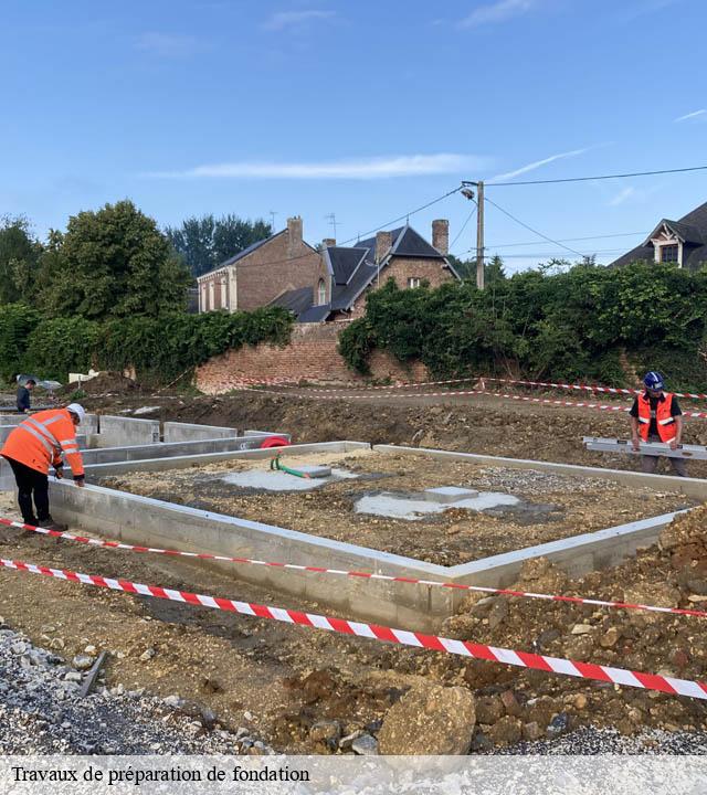 Travaux de préparation de fondation  gruyeres-08430 TL Terrasement 