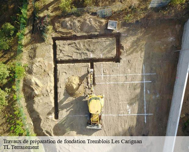Travaux de préparation de fondation  tremblois-les-carignan-08110 TL Terrasement 