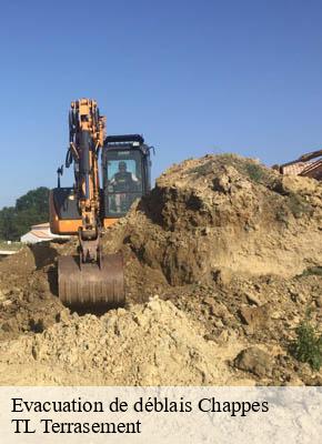 Evacuation de déblais chappes-08220 TL Terrasement