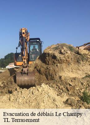 Evacuation de déblais  le-champy-08240 TL Terrasement 