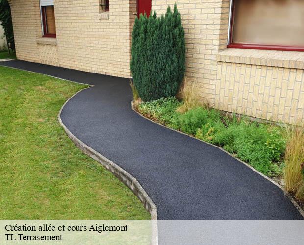 Création allée et cours  aiglemont-08090 TL Terrasement 