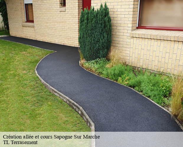Création allée et cours  sapogne-sur-marche-08370 TL Terrasement 