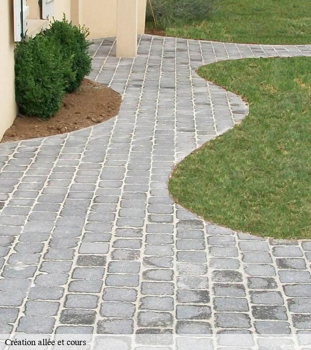 Création allée et cours  margy-08270 TL Terrasement 